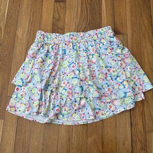 Lucky in Love Multicolor Skort Casino Gamble Cards Dice Size Small